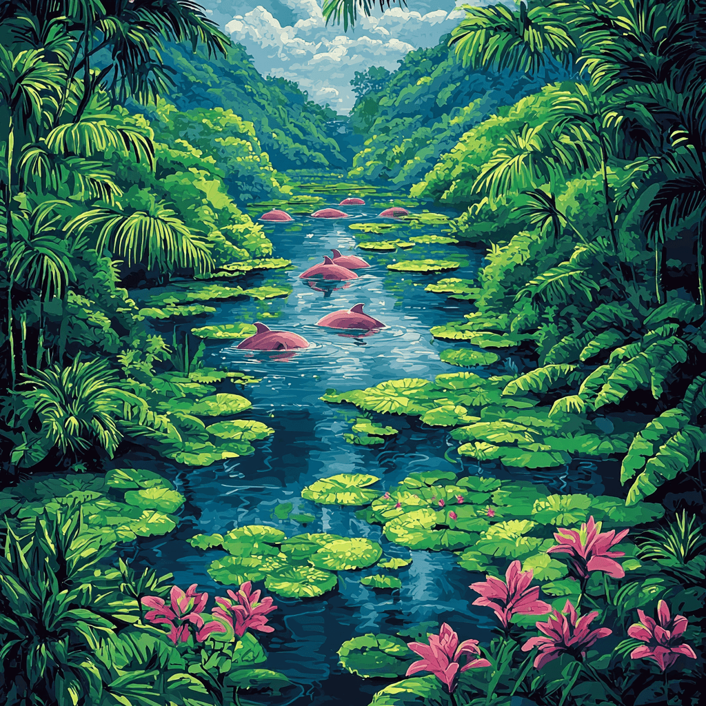 Amazon's Anavilhanas Archipelago Numbered Painting Kits