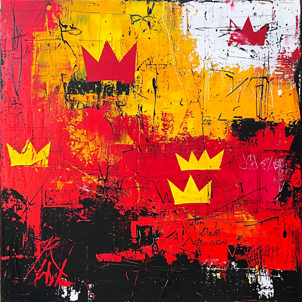 Jean-Michel Basquiat Inspired Crown Of Expression Paint By Numbers Kits