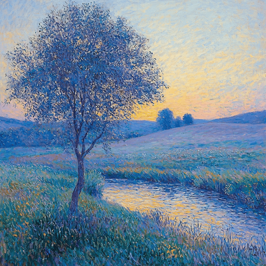 Claude Monet Inspired Luminous Nightfall Paint By Numbers