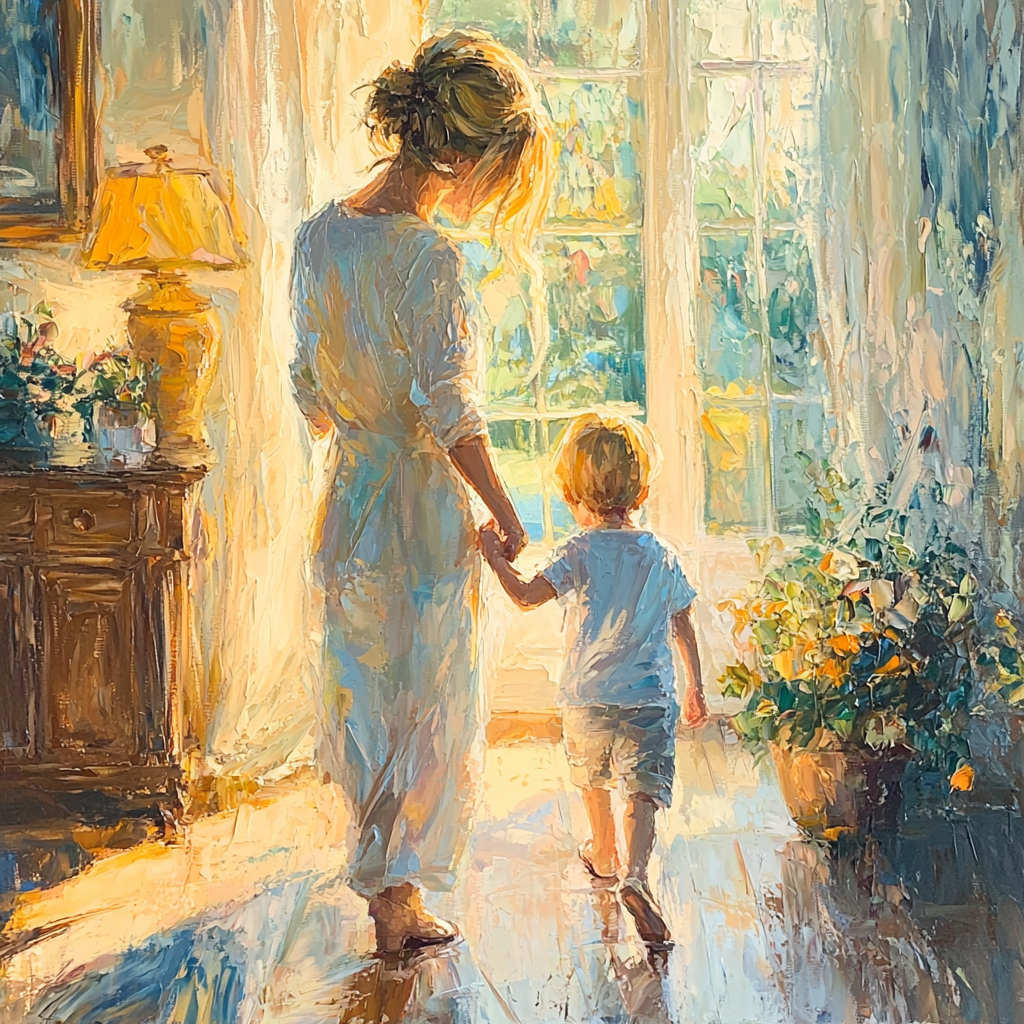 A Mother's Guiding Hand DIY Paint By Numbers