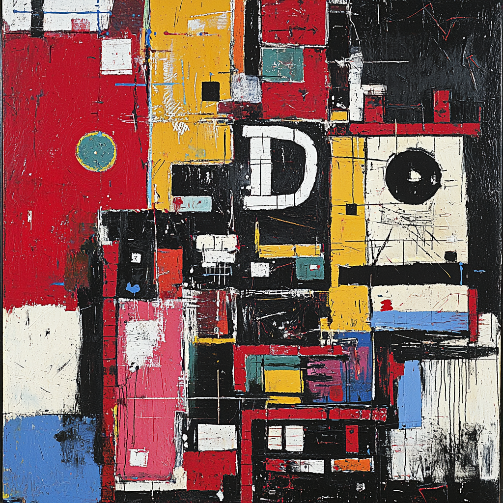 Jean-Michel Basquiat Inspired Mosaic Of Ideas Paint By Numbers