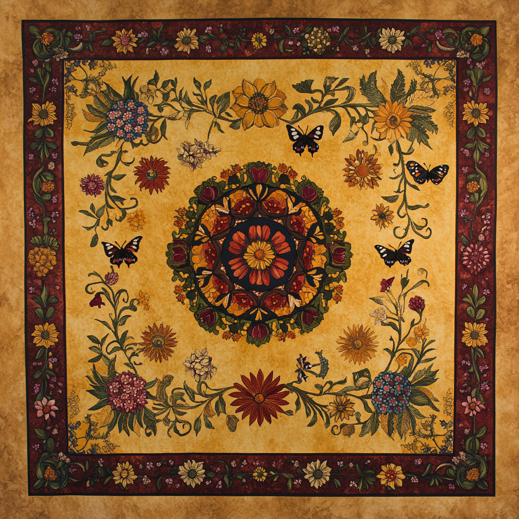 Frida Kahlo Inspired Ancestral Bloom Tapestry DIY paint by numbers