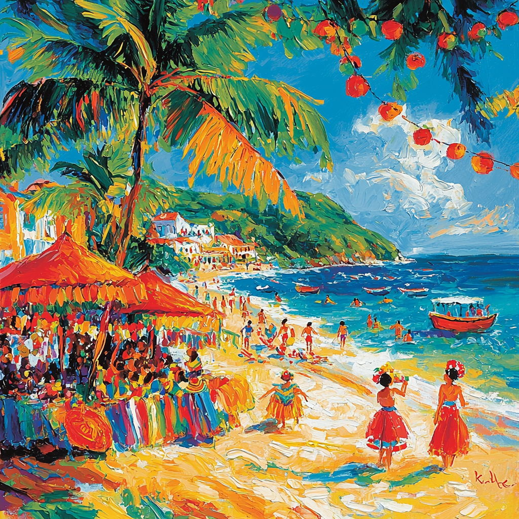 Frida Kahlo Inspired Festive Beachside Fiesta Paint By Numbers Kits