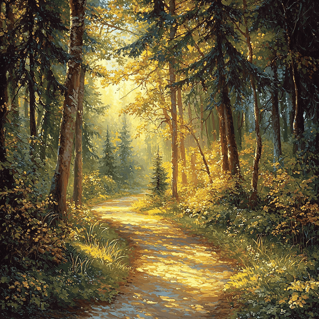 Thomas Kinkade Inspired Hidden Forest Path Paint By Numbers