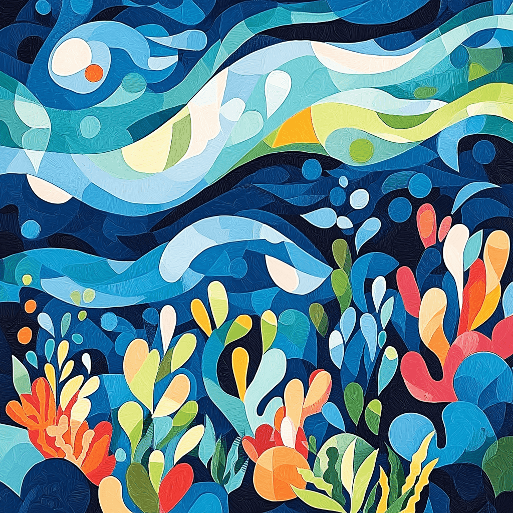 Paul Klee Inspired Ocean Dance Paint By Numbers