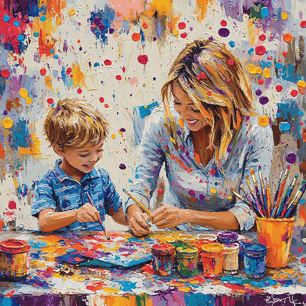 Family Bonding Through Art Painting Number Kit