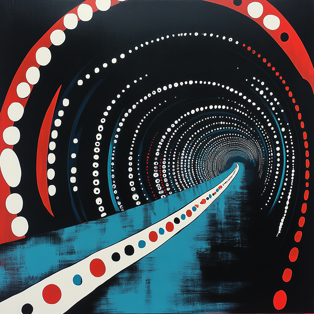 Yayoi Kusama Inspired Circuit Of Mirrors Numbered painting kits