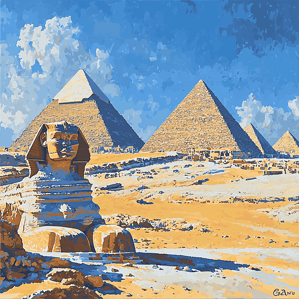Pyramids Of Giza - Egypt Paint By Number