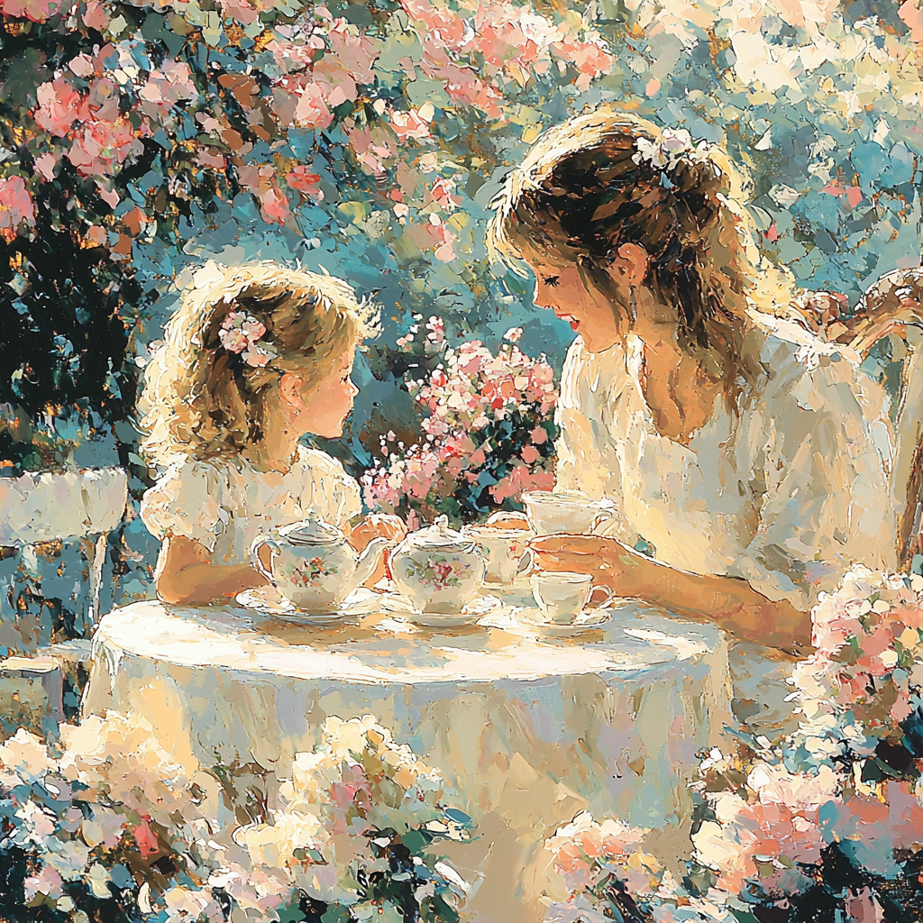 An Afternoon Of Tea Paint By Numbers Art