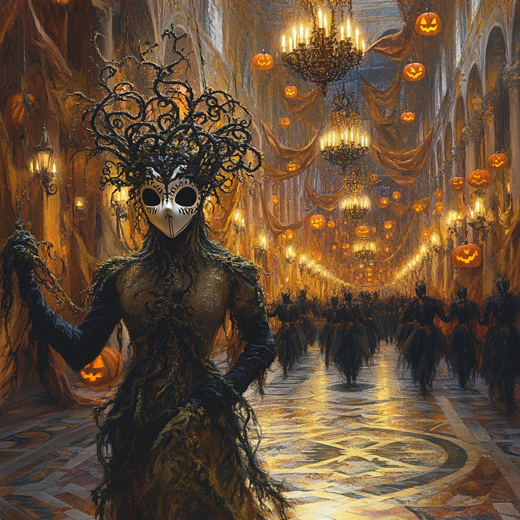 Masquerade Of The Pumpkin King Painting by numbers kit