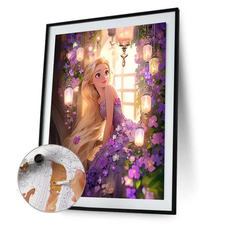 Rapunzel Themed Paint By Numbers Acrylic Painting Kit