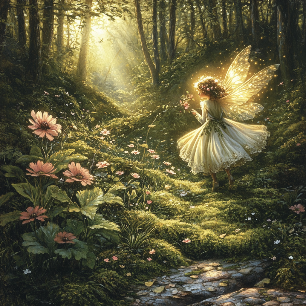 John Everett Millais Inspired Woodland Fairy DIY paint by numbers