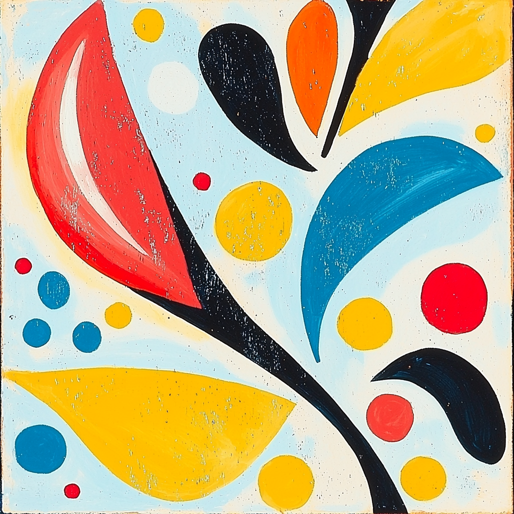 Joan Miró Inspired Joyful Playgrounds Paint By Numbers Art