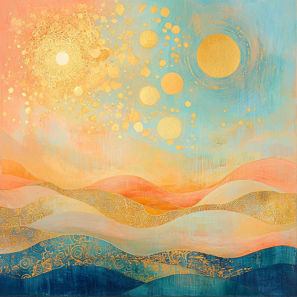 Gustav Klimt Inspired Golden Elysium Paint By Numbers