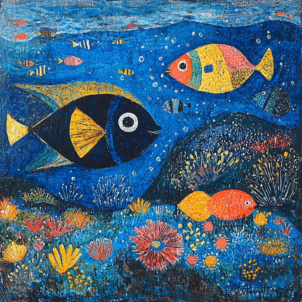 Paul Klee Inspired Oceanic Dance DIY Paint By Numbers