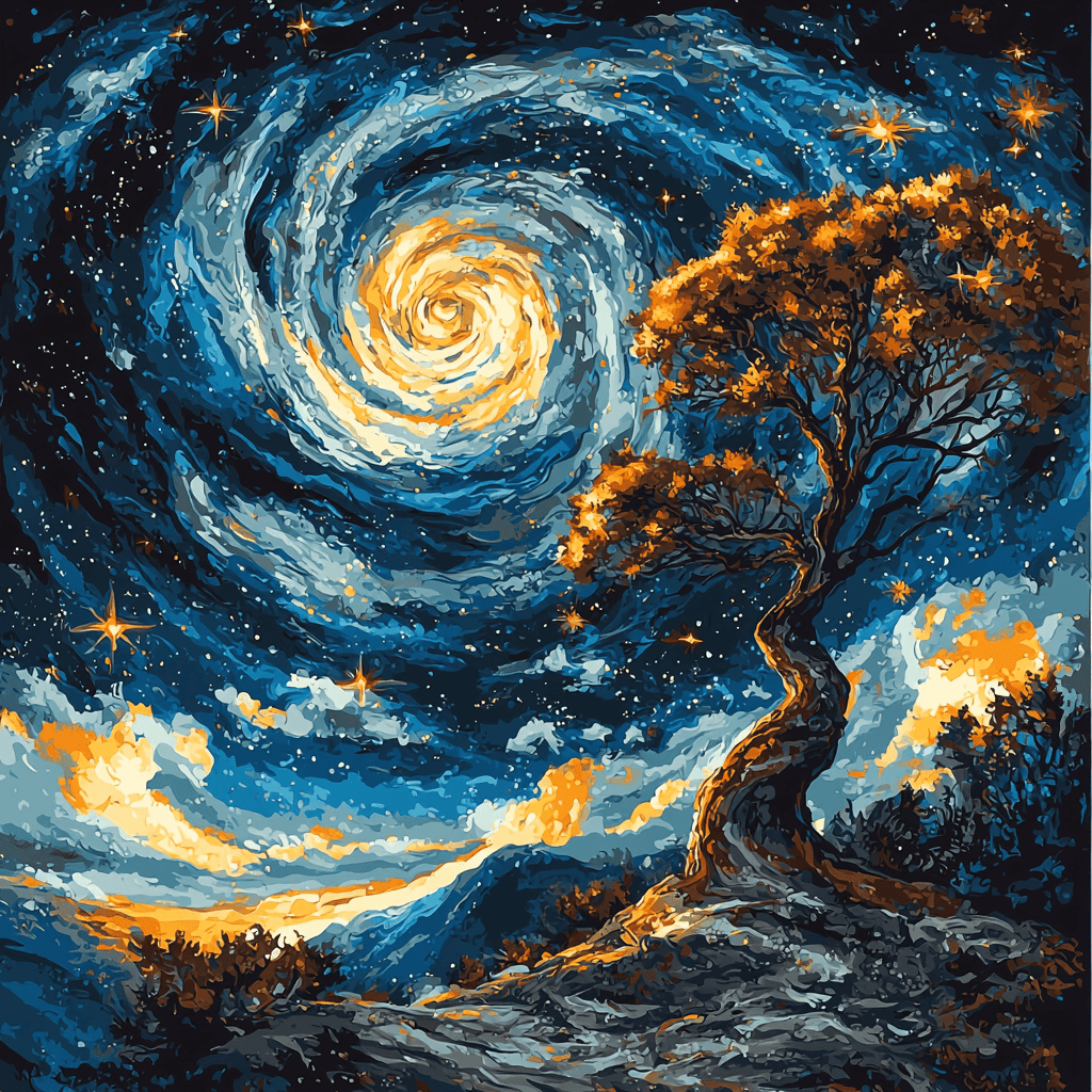 Salvador Dalí Inspired Celestial Odyssey Paint By Numbers Art