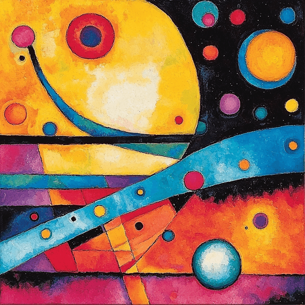 Wassily Kandinsky Inspired Abstract Visions Of Freedom Paint By Color