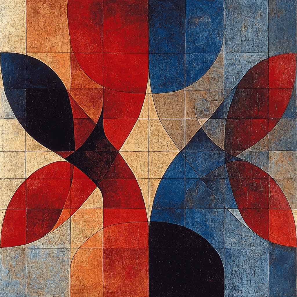 Paul Klee Inspired Harmonious Symphony Of Shapes Paint By Color