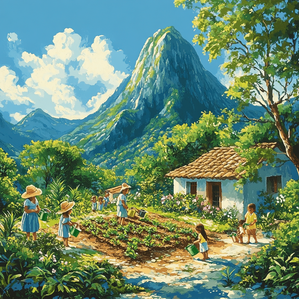 Pacha Village Helper Numbered painting kits