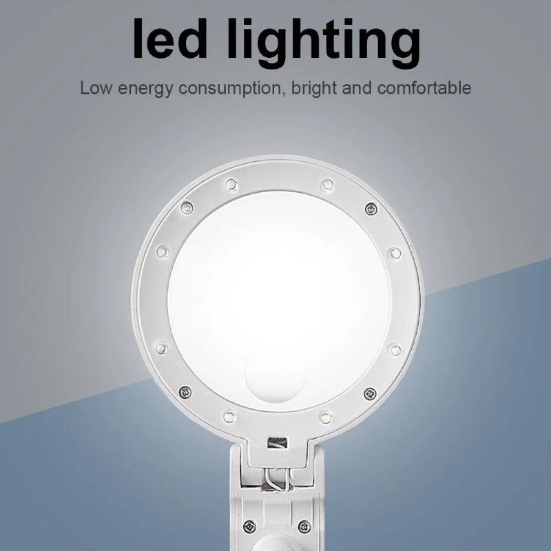 LED Folding Magnifier For Reading And Crafting