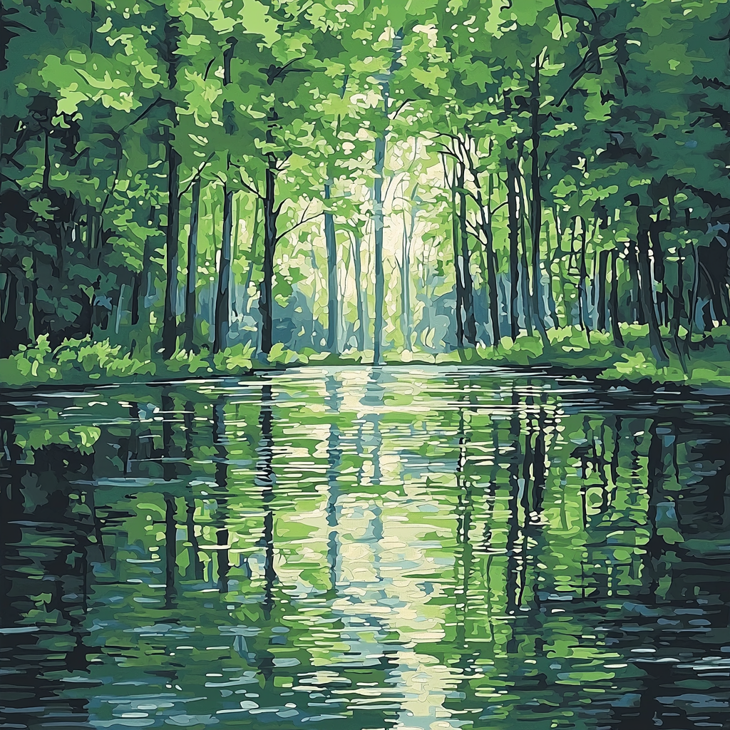 Caravaggio Inspired Forest Of Reflections Painting Number Kit