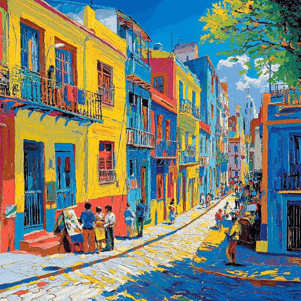 La Boca Neighborhood Paint By Numbers Kits