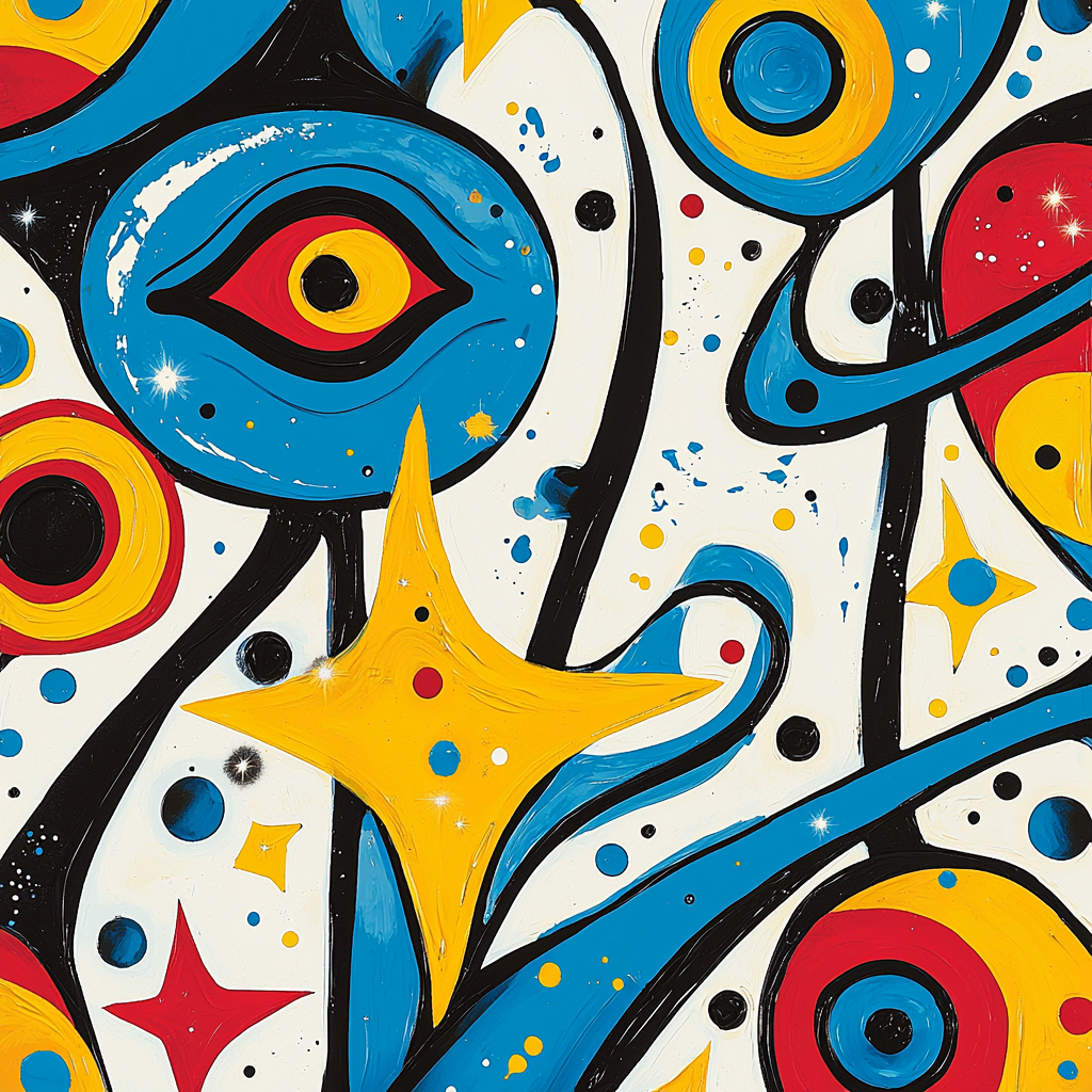 Joan Miró Inspired Dreamscape Serenade Paint By Numbers