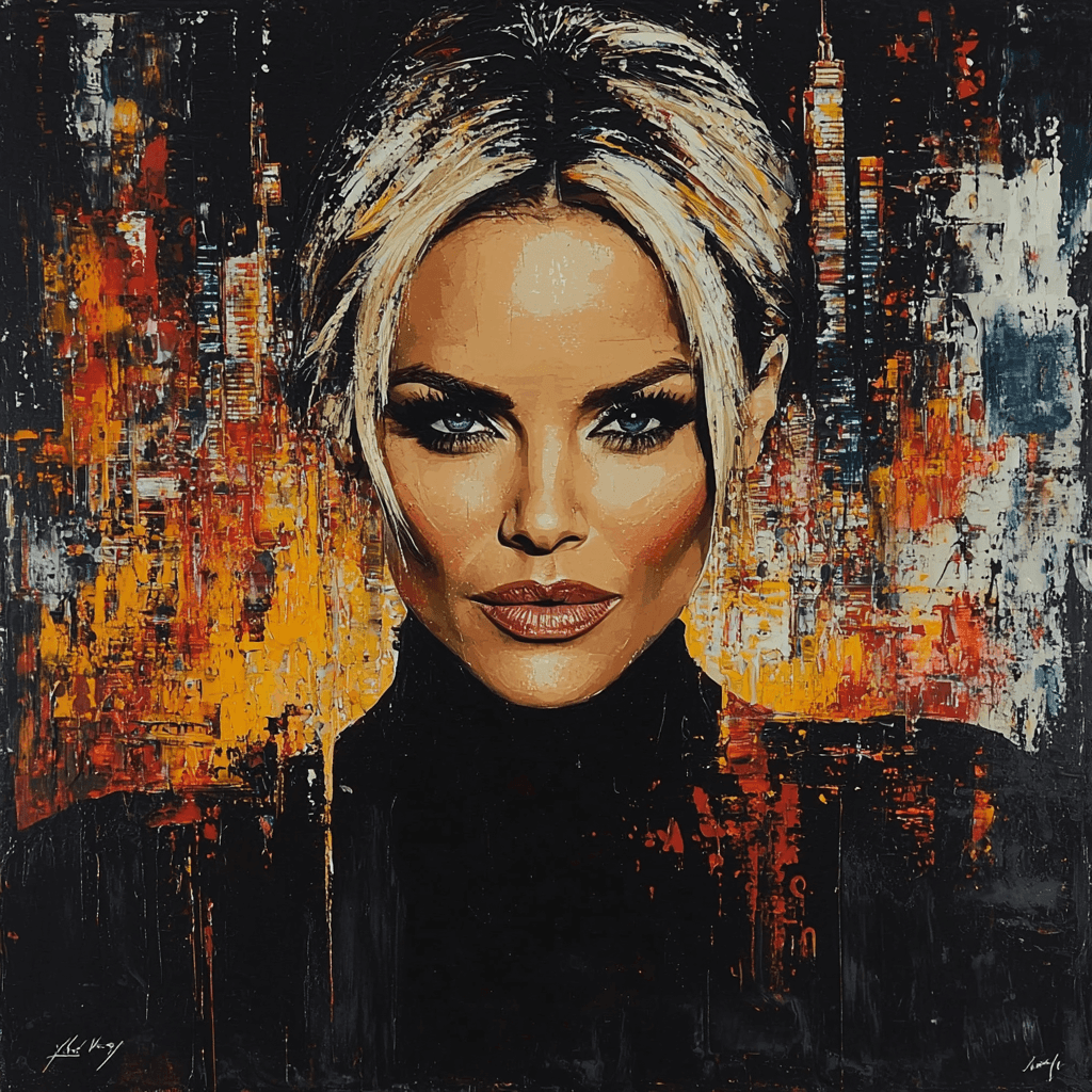 Charlize Theron: Elegance Amidst Atomic Fury Paint By Numbers Art