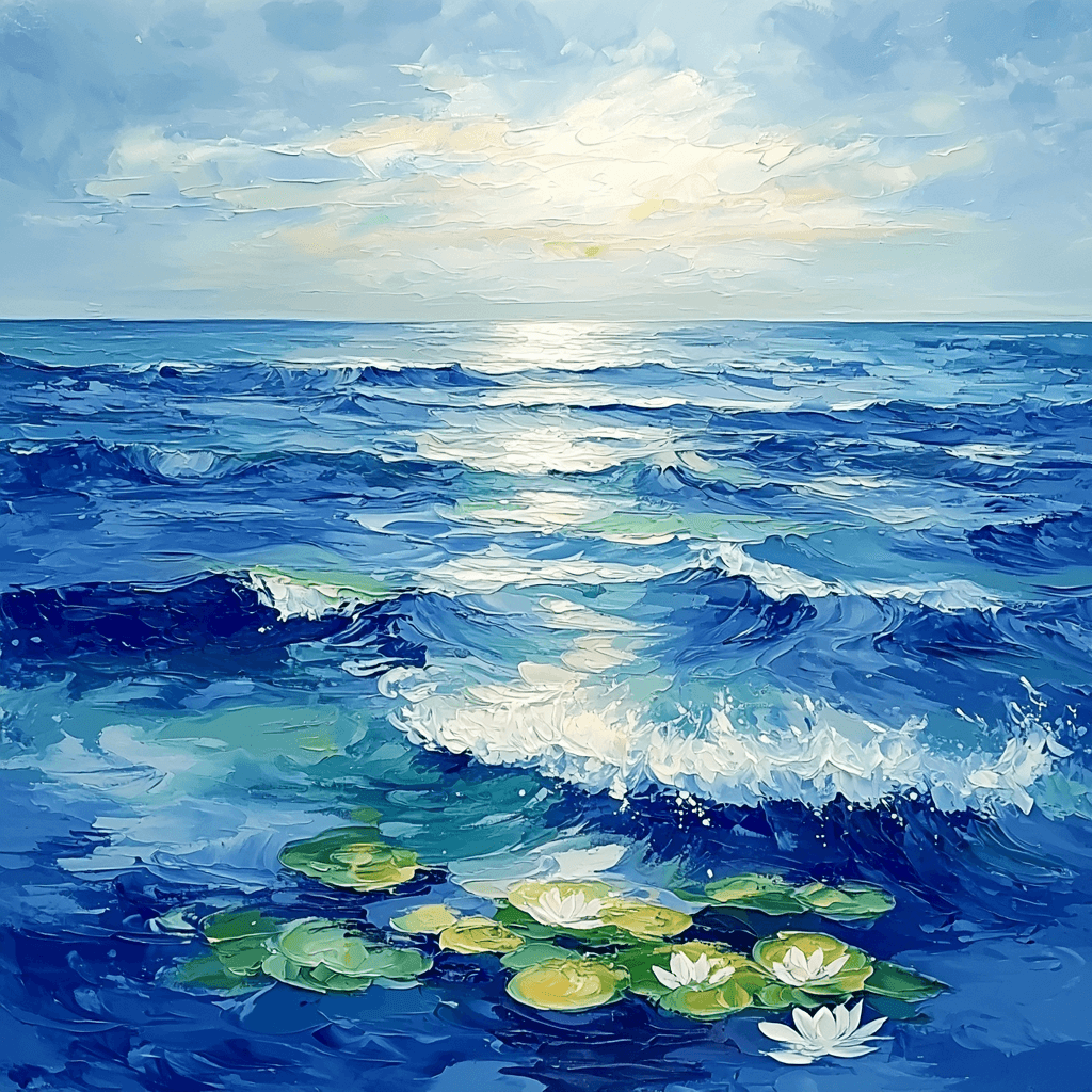 Claude Monet Inspired Oceanic Reverie Paint By Numbers Art