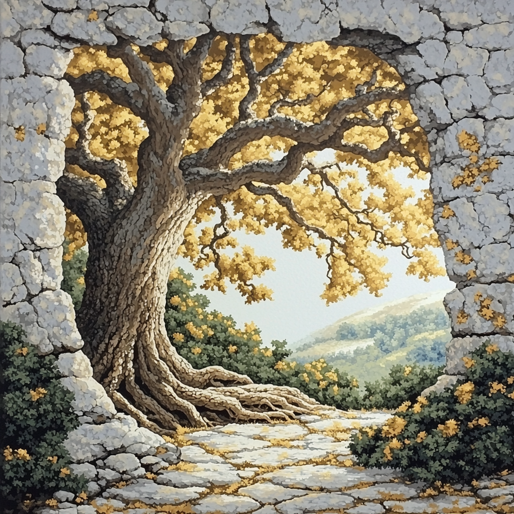 Michelangelo Inspired Eternal Tree Of Wisdom Numbered Painting Kits