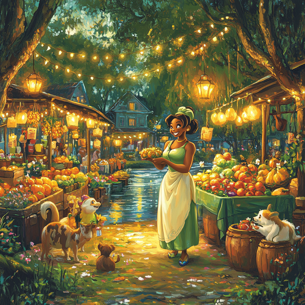 Tiana Market Celebration paint by numbers
