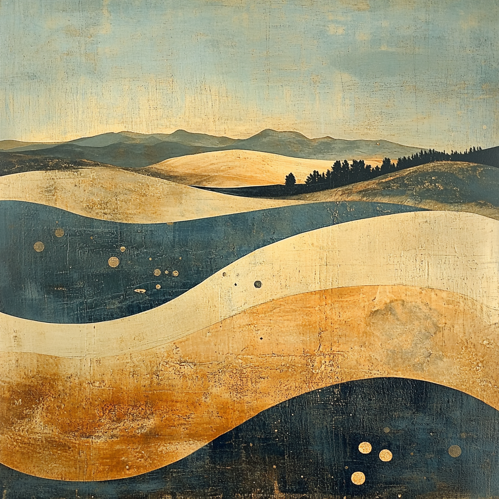 Max Ernst Inspired Dreaming Fossil Landscapes paint by numbers