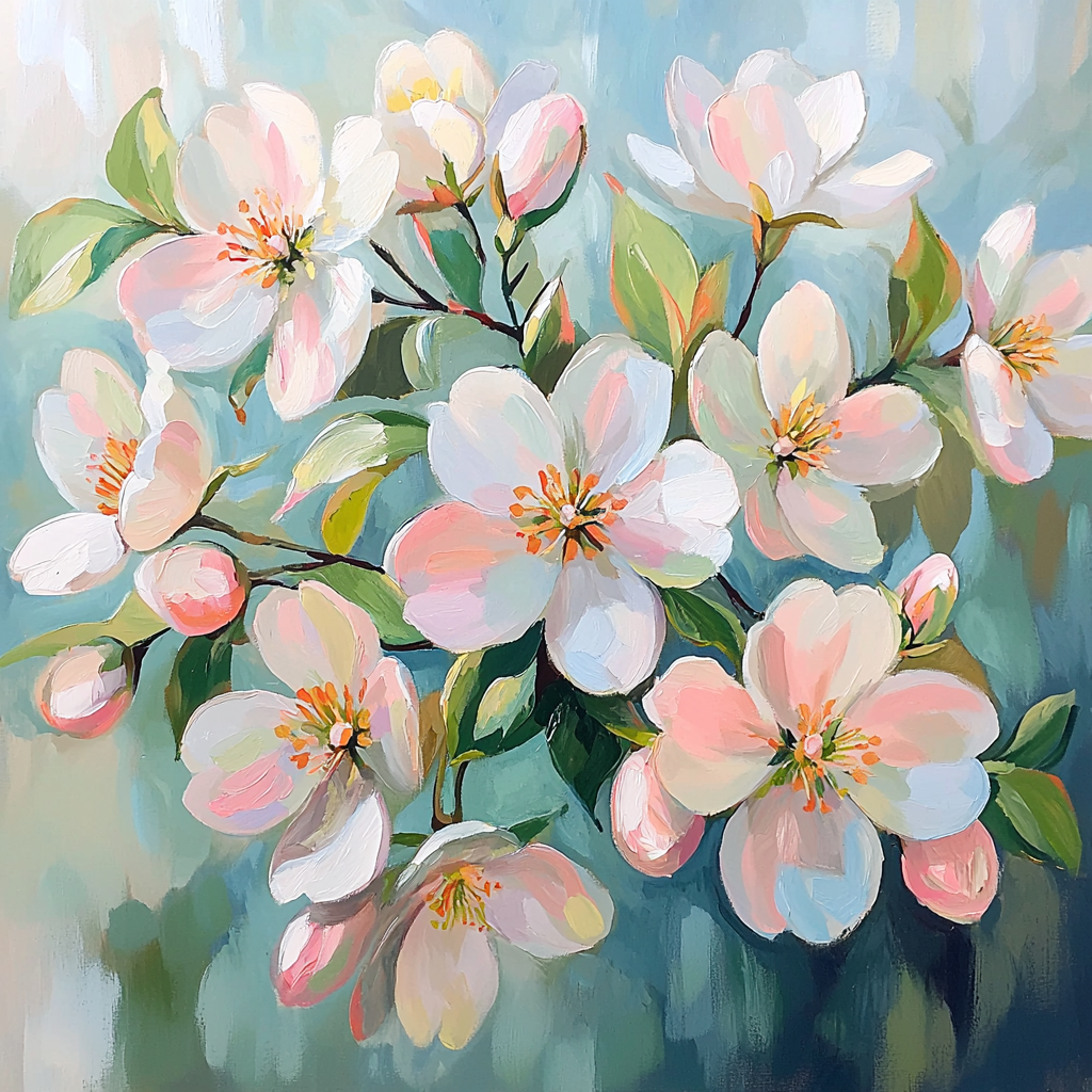 Edgar Degas Inspired Echoes Of Spring Blossoms Paint By Numbers Kits