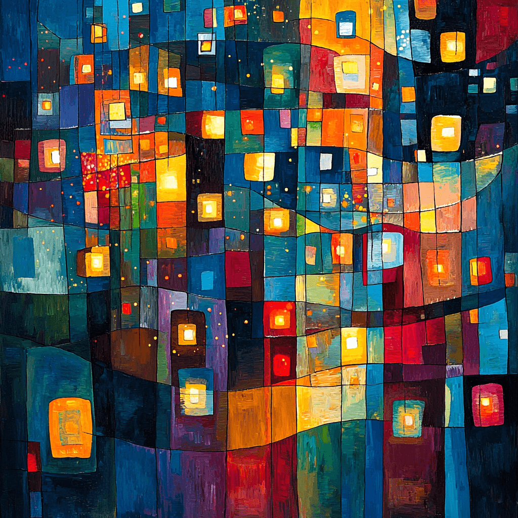 Wassily Kandinsky Inspired Harmonious City Symphony Painting By Numbers Kit