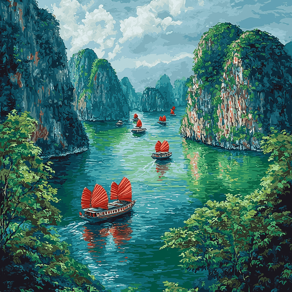 Ha Long Bay - Quang Ninh Province Paint By Color