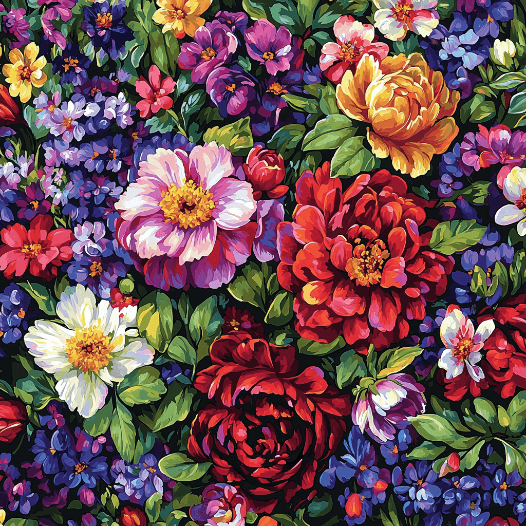 Georgia O'Keeffe Inspired Radiant Gardens Numbered Painting Kits