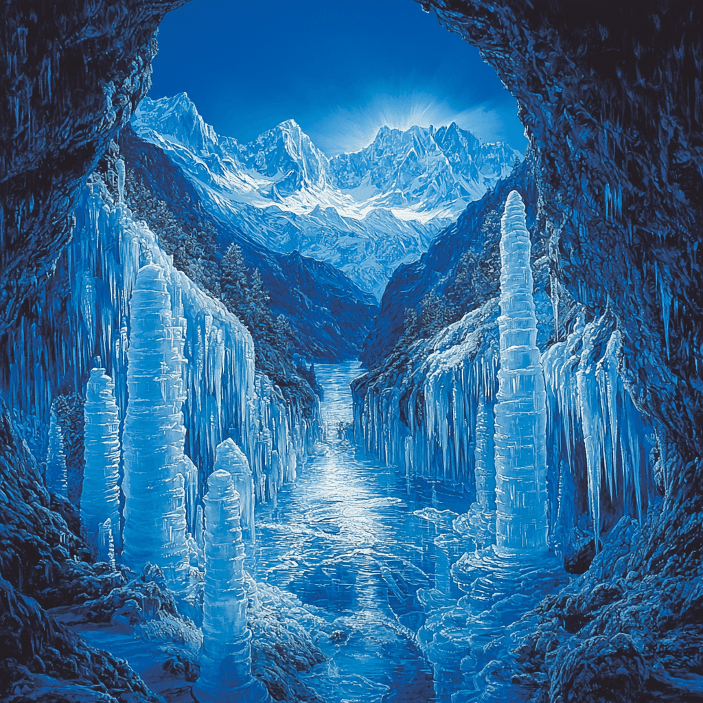Dachstein Ice Caves - Austria Painting By Numbers Kit