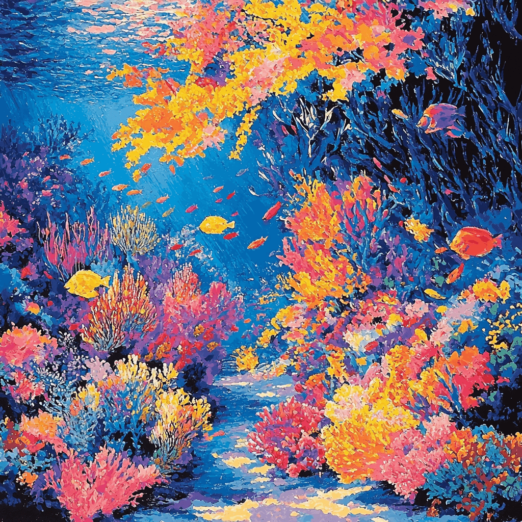 Paul Signac Inspired Harmonic Ocean Paint By Color