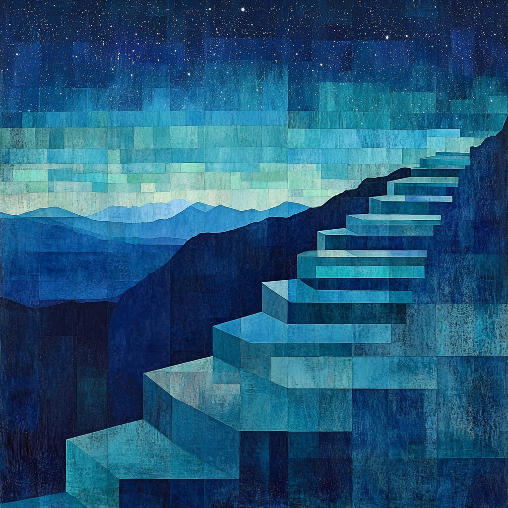 Paul Cézanne Inspired Celestial Planes Of Aurora Painting by numbers kit