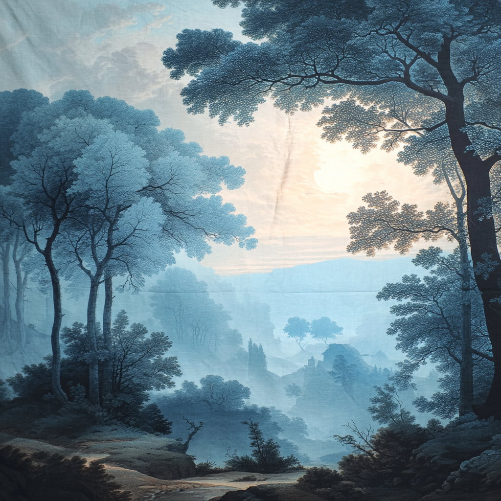 Caspar David Friedrich Inspired Moonlit Forest Paint By Numbers