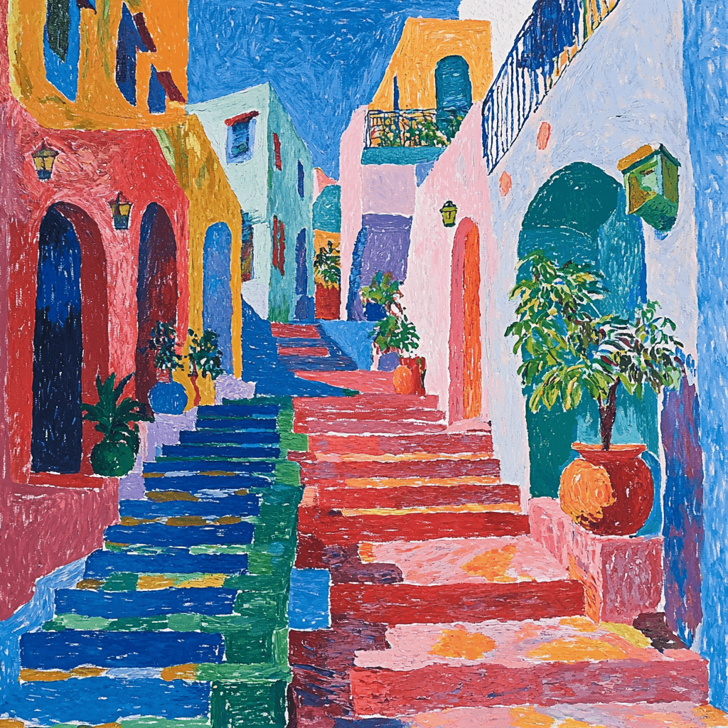 Henri Matisse Inspired Festive Urban Bazaar Painting By Numbers Kit