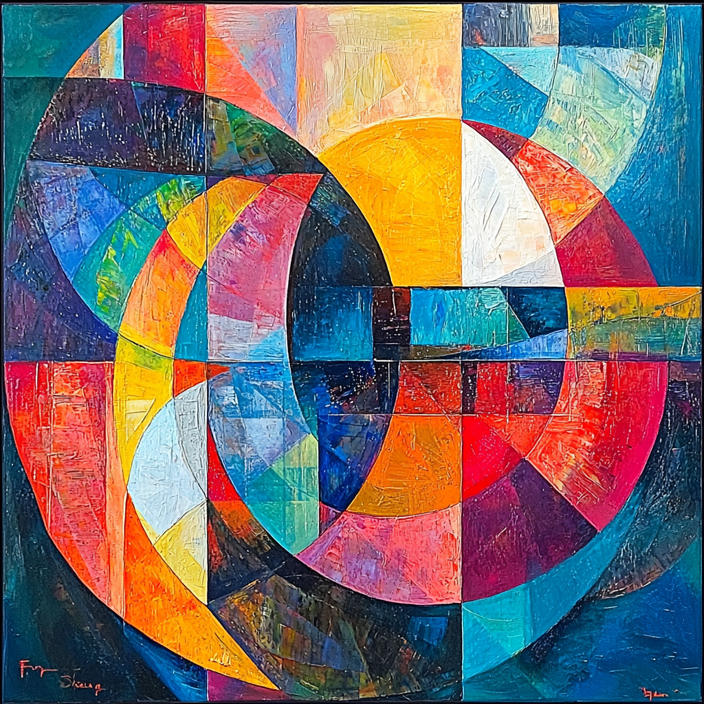 Frank Stella Inspired Prismatic Odyssey Paint By Numbers Art