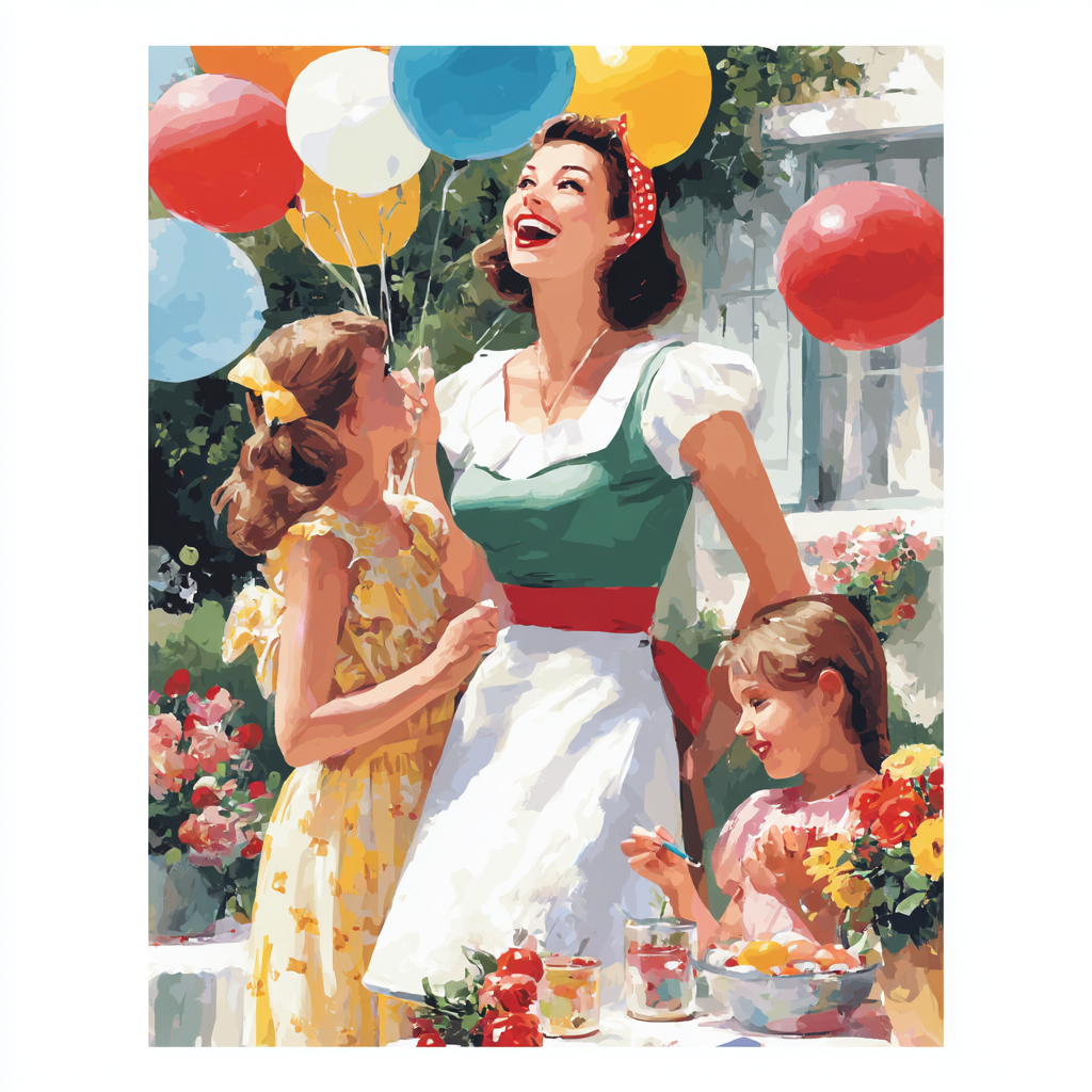 Celebrating Mom's Love Number Painting