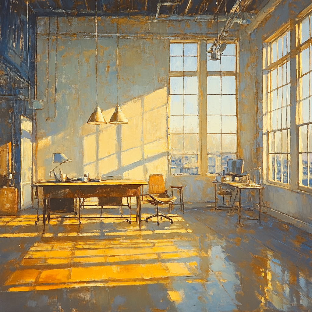 Edgar Degas Inspired Quiet Atelier Light paint by color