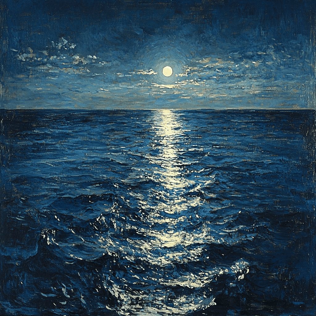John William Waterhouse Inspired Mystical Night Ocean Paint By Numbers