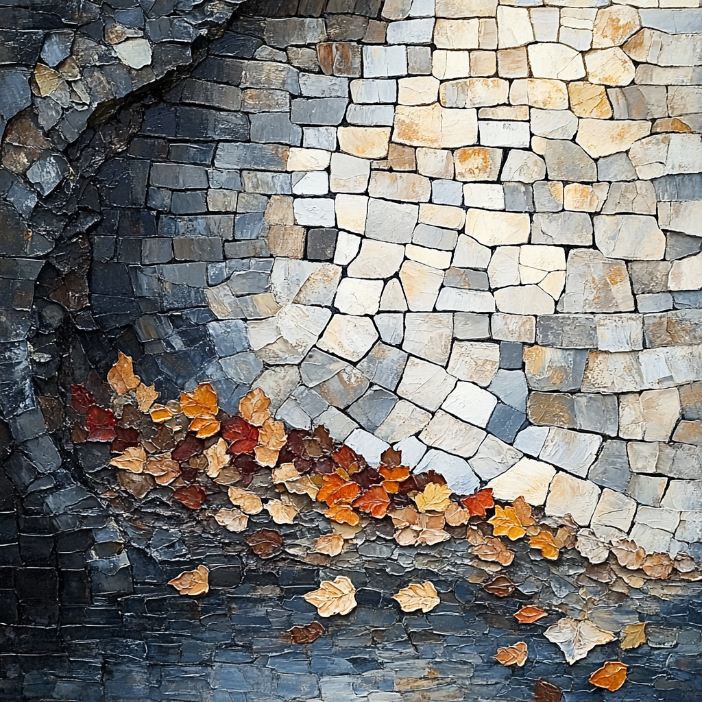 Jean-Paul Riopelle Inspired Mosaic Autumn Quarry Painting by numbers kit