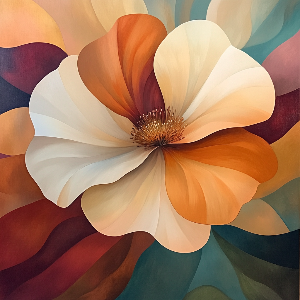 Georgia OKeeffe Inspired Desert Flowers paint by numbers