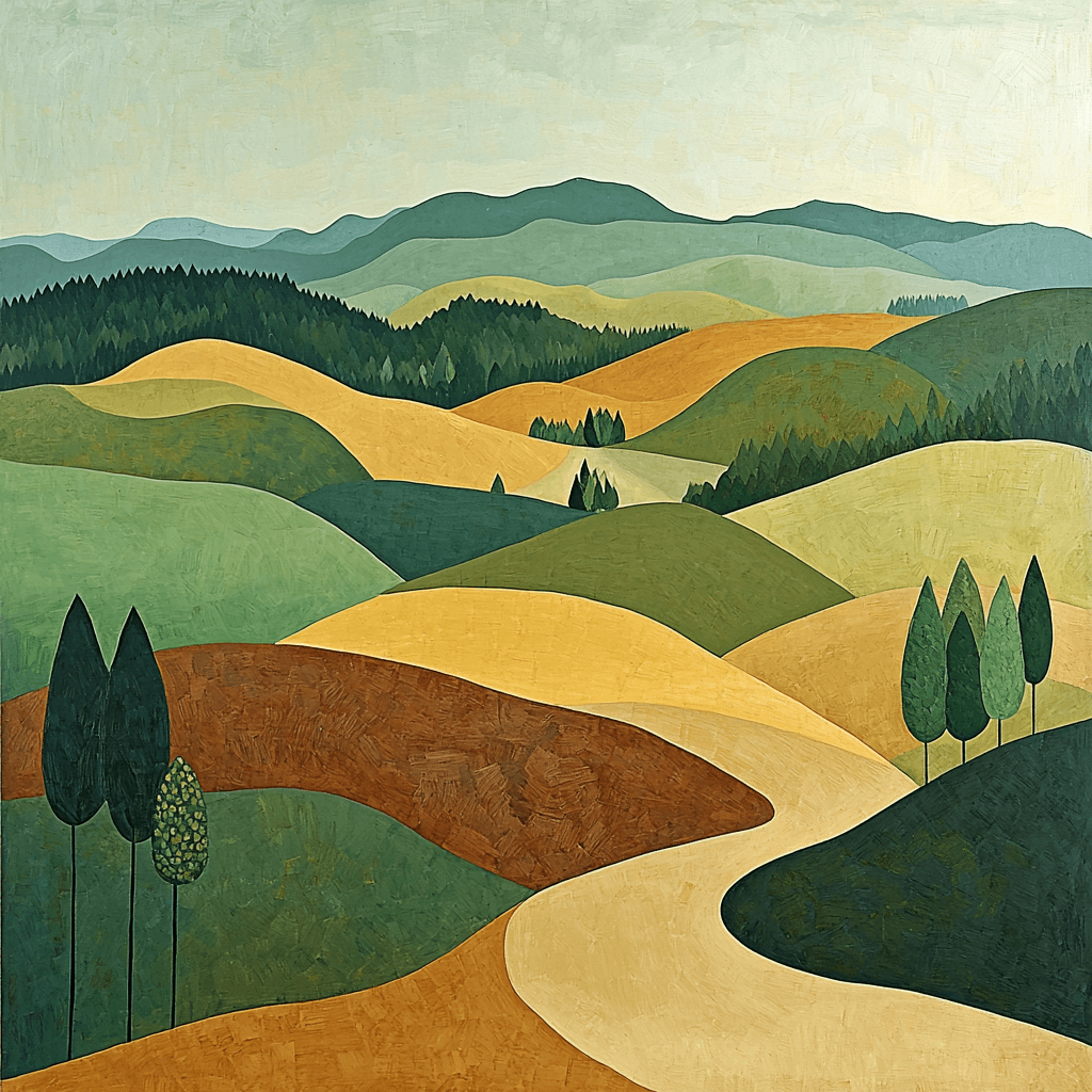 Paul Cézanne Inspired The Whispering Hills Painting By Numbers Kit