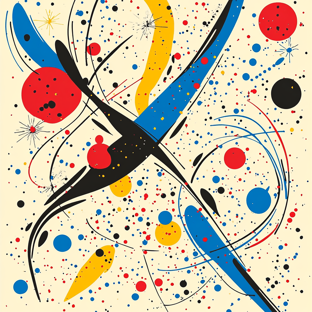 Joan Miró Inspired Galactic Harmony Painting by numbers kit