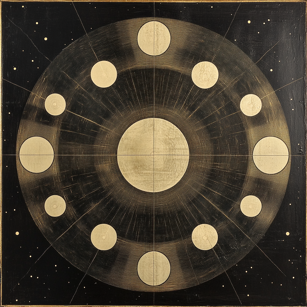 Yayoi Kusama Inspired Solar Echo Grid Number painting